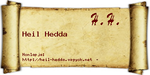 Heil Hedda névjegykártya